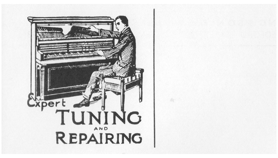Piano Tuner Business Card